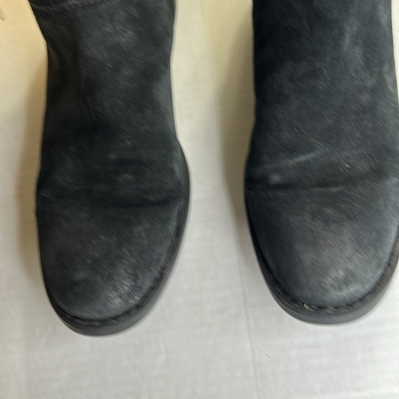 BORN HAYDEN HIGH RIDDING BOOTS BLACK SUEDE LEATHER BOOTS WOMENS SIZE 9.5 - Picture 11 of 15